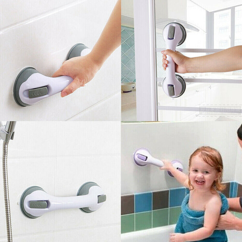 Bathroom Strong Vacuum Suction Cup Handle Anti Slip Bath Shower Grab Bar Newly