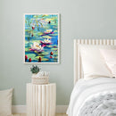 DIY Hand Painted Paint By Numbers Oil Canvas Pictures Lotus in Pond Kit Orn