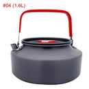 Aluminum Alloy Outdoor Teapot Camping Water Bottle Kettle Pot Cookware Tabl