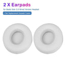 1 Pair Replacement Earpads Cusion for Beats Solo 2.0 Wired Headset (White) Newly