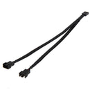 4pcs 4Pin PWM to 3/4 Dual PWM Computer Case Fan Power Sleeves Adapter Cable L3EF