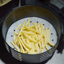 100pcs Circle Air Fryer Pad Kitchen Oven Oil Absorbing Steamer Paper (A)