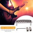 For JM JazzMaster Guitar Bridge Adjustable Threaded 6 String Saddle Guitar Parts