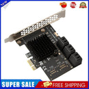 PCI Express 1X to SATA3.0 6 Port Riser PCI-E X1/X4/X8/X16 PCI-E Extenders