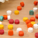 100pcs Retro Octagon Fire Painting Pills Sealing Wax Grain for Envelope (D)