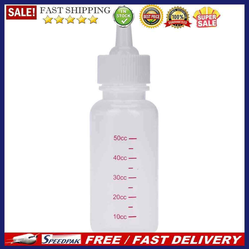 50ml Puppy Kitten Feeding Bottle Pet Dog Cat Transparent Silicone Feeder