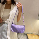 3pcs Casual Handbag Simple Nylon Daily Female Totes Shoulder Bags(Purple)