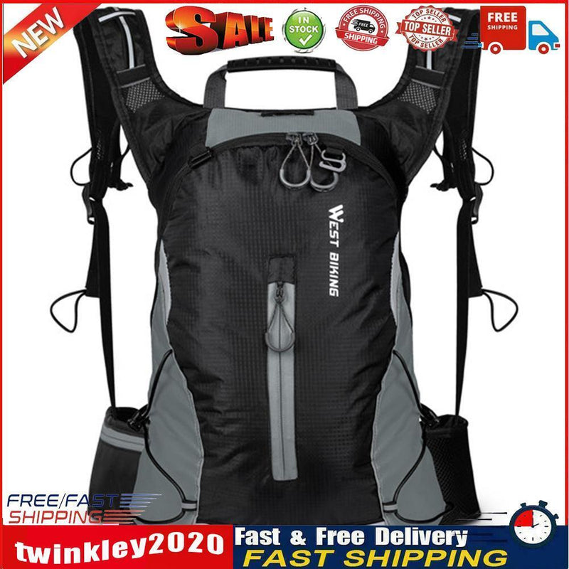 Cycling Backpack Men Women Bicycle Hiking Camping Travel Bagpack (Grey) Newly