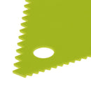 3pcs/Set Cake Icing Scraper Wave Serrated Scraper Baking Tool(Green)