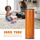 Cylinder Sand Shaker Rhythm Musical Instruments for Kids Toys (Dark Brown) Newly