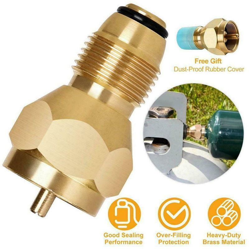 Propane Refill Adapter Lp Gas 1 Lb Cylinder Tank Coupler Brass Bottle C8A1