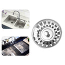 Steel Kitchen Sink Strainer Waste Plug Drain Stopper Sale Fast Bask W6Q5