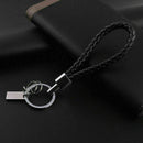 Men Black PU Leather Key Chain Ring Keyfob Car Keyring L6C0 Cha N9Q6 Key U5U1