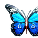 16.5cm Metal Wall Hanging Butterfly Insect Sculpture Home Wrought Iron Butter