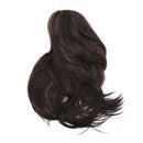No Lace Front High Temperature Silk Long Straight  Wig Dark Brown Women Wig