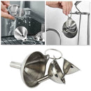 3 In 1 Portable Steel Mini Metal Funnel Set Kitchen B9F1 I2Q9 N L0S8