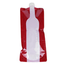 Portable 750mL Foldable Outdoor Camping Hiking PE Water Bag (Red) Newly