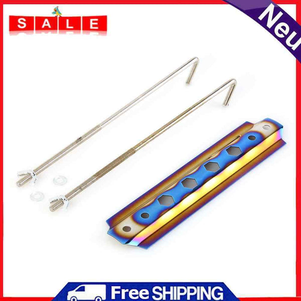 Burnt Blue Ticket Aluminum Car Battery Tie Down Bar Bracket Holder Universal