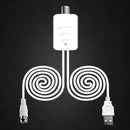 Indoor TV Antenna White 80 Miles w/ Signal Amplifier Digital HDTV Antenna