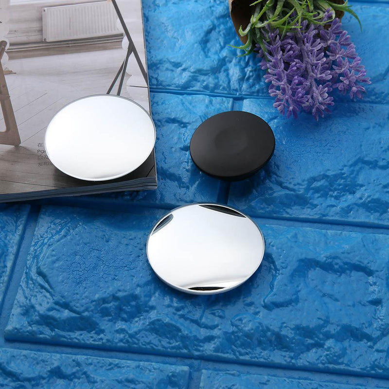 2PCS 360° Frameless Car Small Round Mirror Automobile Wide Angle Convex R