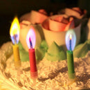 12x Colored Flame Candles Birthday Cake Angel Party G2Y6 L0C0 Celebration B1W8