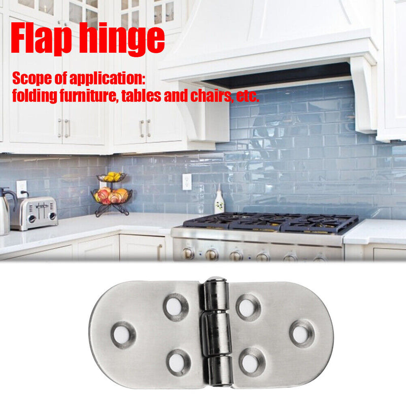 Stainless Steel Flip Hinge Cabinet Chassis Folding Bending Hinge Hardware Newly