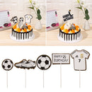 Novelty Soccer Cupcake Topper Happy Birthday Basketball Cake Topper Football