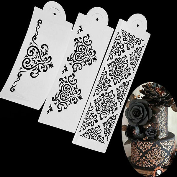 DIY Template Fondant Mold Cupcake Stencil Cake Lace Border Cake Decorating Tool