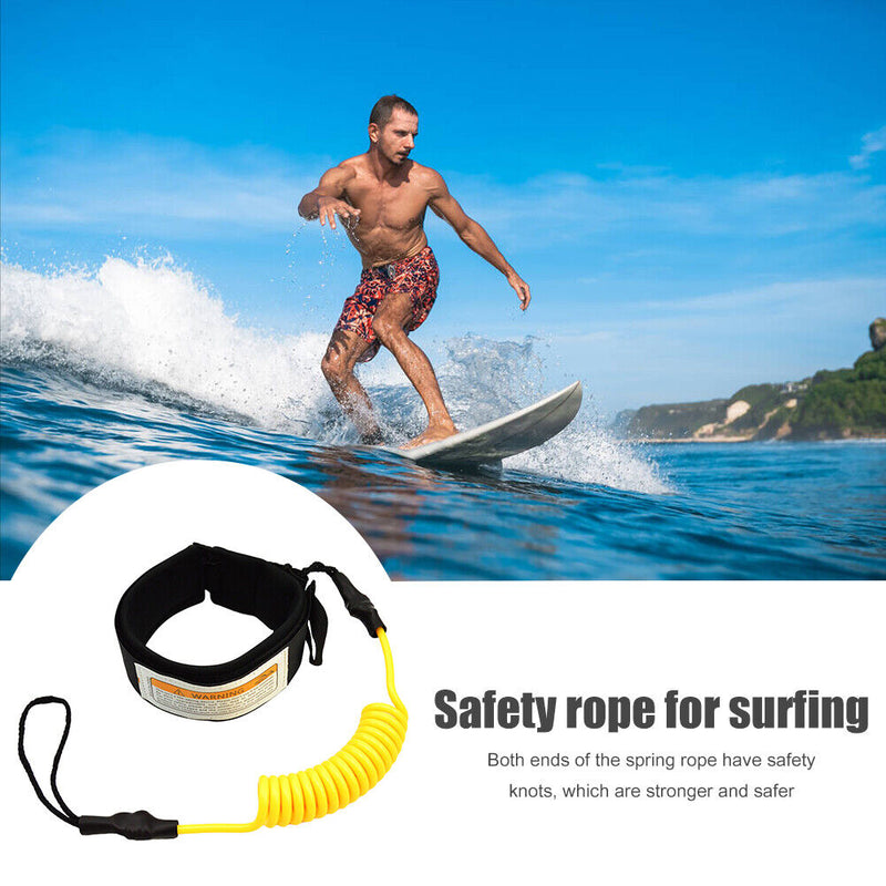 KEEP DIVING Surfing Ankle Leash Coiled Stand Up Paddle Board Surfboard Leg Ro