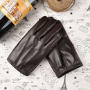 2pcs Leather Gloves Windproof Waterproof Mittens Touch Screen Full Finger G
