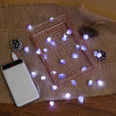 30LED Amethyst String Lights White Light USB for Christmas Decor (ZZ0620) Newly