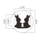 Easter Bunnies Cake Stencil For Cookies Cupcake Stencil Mold Decorating P9U0