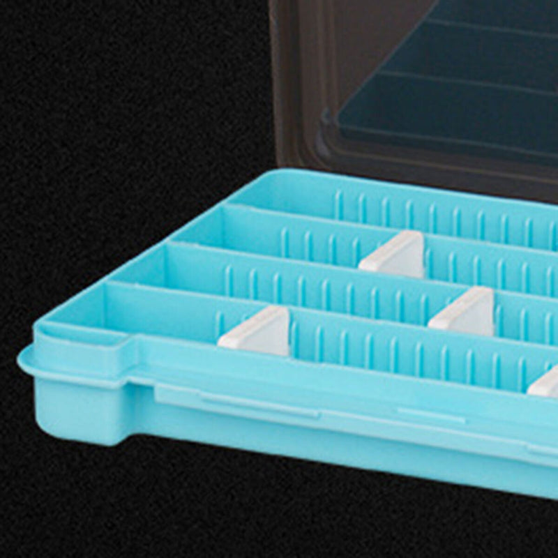 Fishing Tackles Box - Fishing Lure Bait Kit Storage Organizer (Blue)