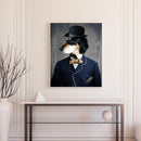 Gentleman Dog Oil Paint By Numbers Kit DIY Acrylic Painting on Canvas Craft
