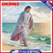 Oil Paint By Numbers Picture DIY Drawing Man on the Beach Acrylic Paint Decor