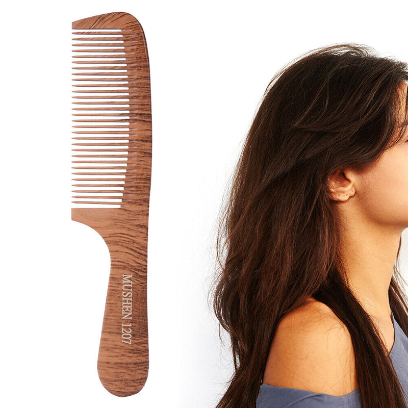 Wooden Smooth Comb Scalp Massage Anti Tangling Static Salon Hair Brush (07)