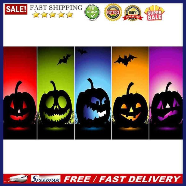 Full Round Drill Diamond Painting Pumpkin Monster Pictures Handiwork Art Mosa