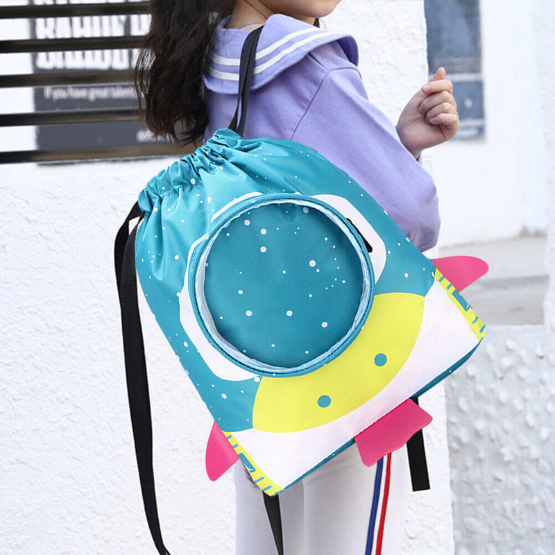 Waterproof Swimming Backpack Kids Outdoor Pool Beach Dry Wet Bag (Blue) Newly