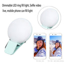 LED Selfie Ring Light Mobile Phone Mini Fill Lights Live Clip Lamp (Blue) Newly