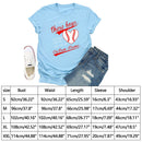 Independence Day Print Baseball Letter T-Shirt (Blue XL)