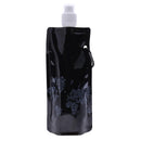 Portable Folding Water Bottle Water Bag Outdoor Sport Supplies(Black) Newly