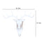 5pcs Self-Adhesive Wall-Mounted Hook Antler Horns Hanger Wall Rack (White)