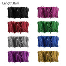 8 Bags Party Baking Ste Wrapping Metallic Wire Cellophane Bag Pack Sealing Ties