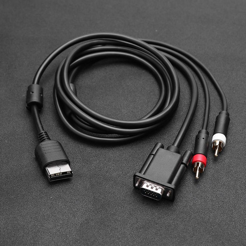 1.8m/6ft VGA Sound Adapter Box Cable PAL NTSC for Dreamcast Video Games Console