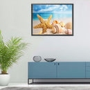 5D DIY Diamond Painting Kits Starfish Conch Full Round Drill Wall Decor Cra