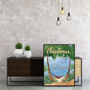DIY Handmade Digital Picture Seaside Christmas Frameless Oil Painting By Number