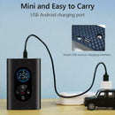 Black Portable Air Pump Wireless Air Electric Tire Y2J4 Car H2V3 F6O6