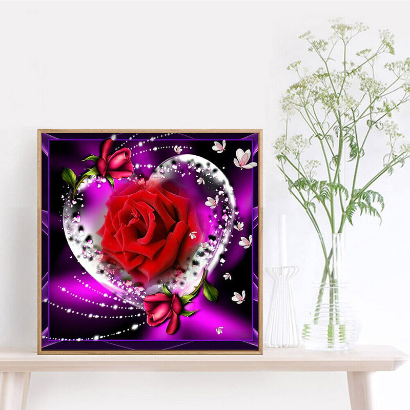Home Decor Art 5D Diamond Painting Love roseResin Wall Picture Newly