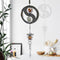 DIY Rotating Wind Chime Novelty Metal Hanging Sculpture Wind Chime Bell (A)