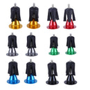 2 Pair Bike Bicycle Aluminum Handlebar Grips Handle Bar Cap Black